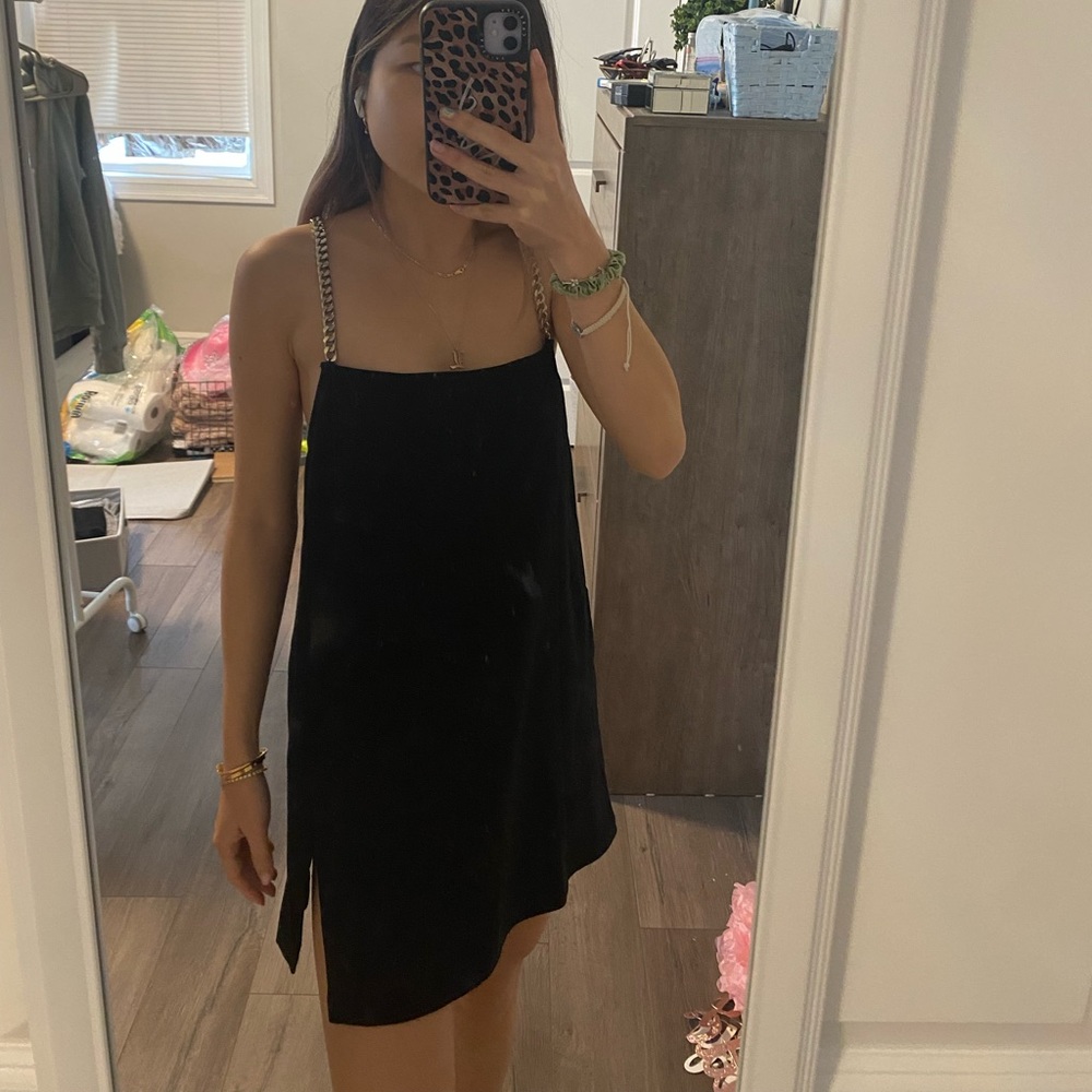 [Brand New] Motel Rocks chain black dress. Size XS